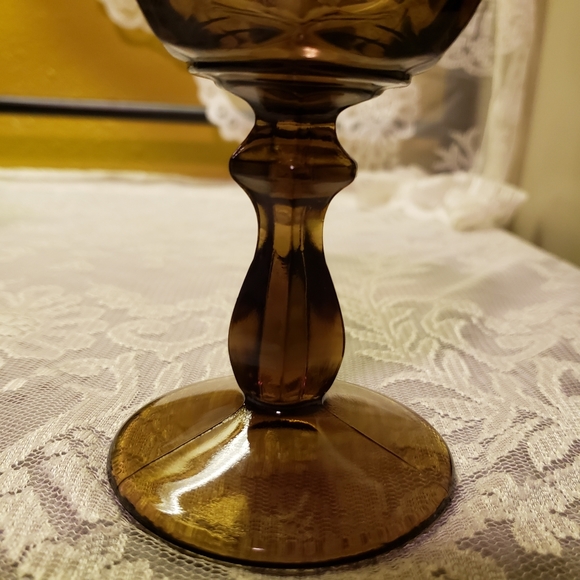 HOST PICK 💘 Vtg Noritake Gothic Black Smoke Glass Goblet Cup - Picture 4 of 6